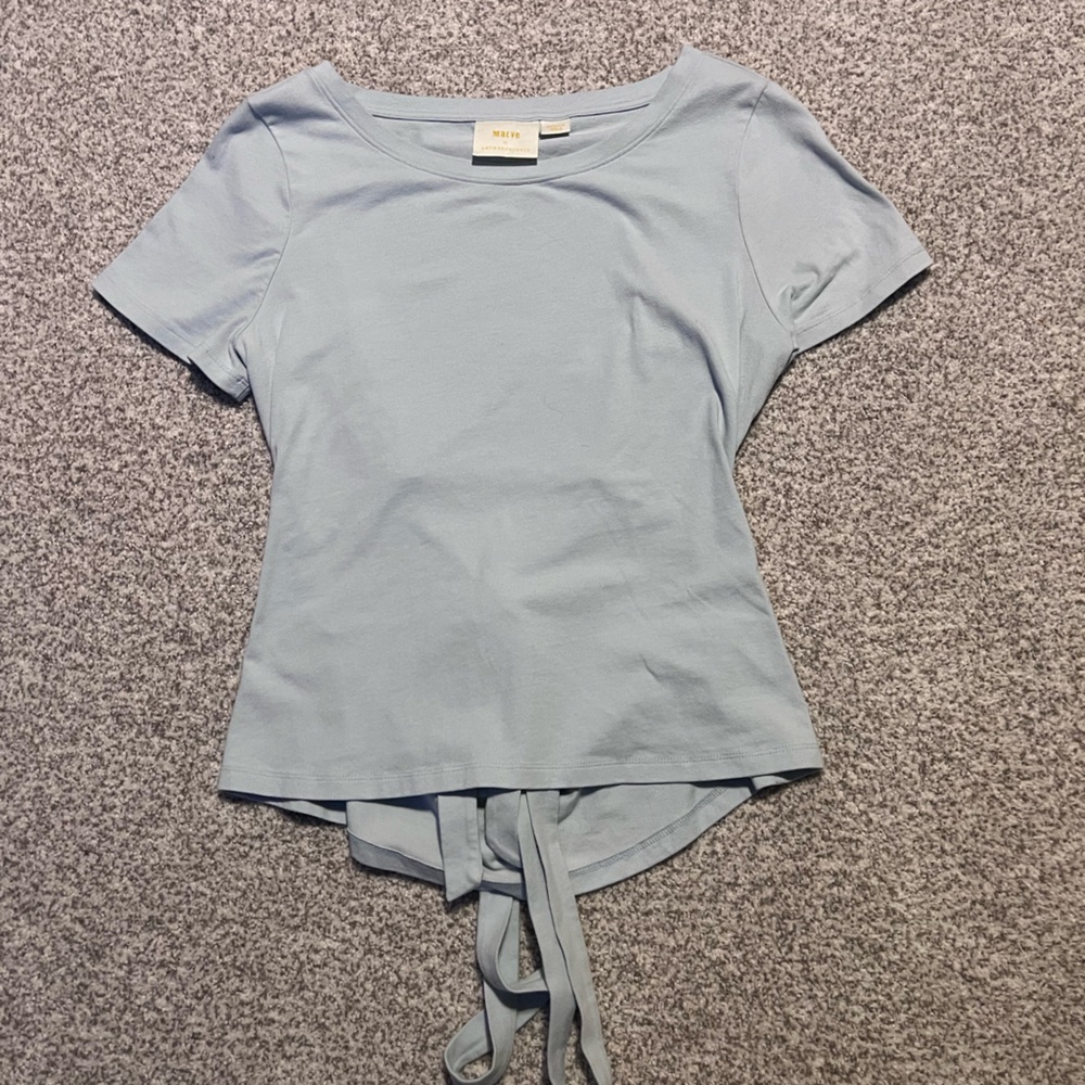 Maeve by Anthropologie Sky Blue Tee